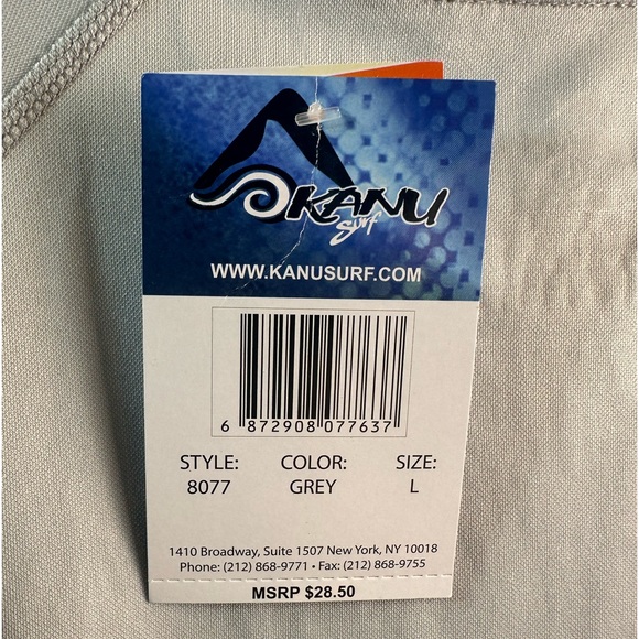 Kanu Surf Men's Short Sleeve UPF 50 Swim Shirt Rash Guard Sun Shirt/size Large - Picture 7 of 7